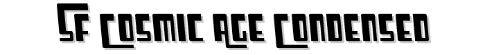 SF Cosmic Age Condensed font